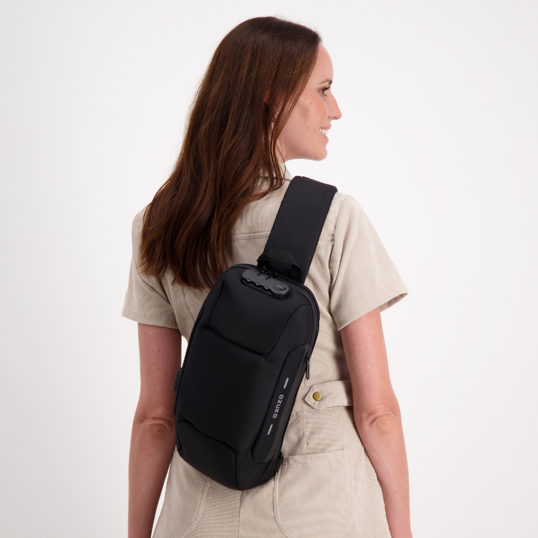 Anti-Diebstahl Crossbody Bag mit Ladefunktion