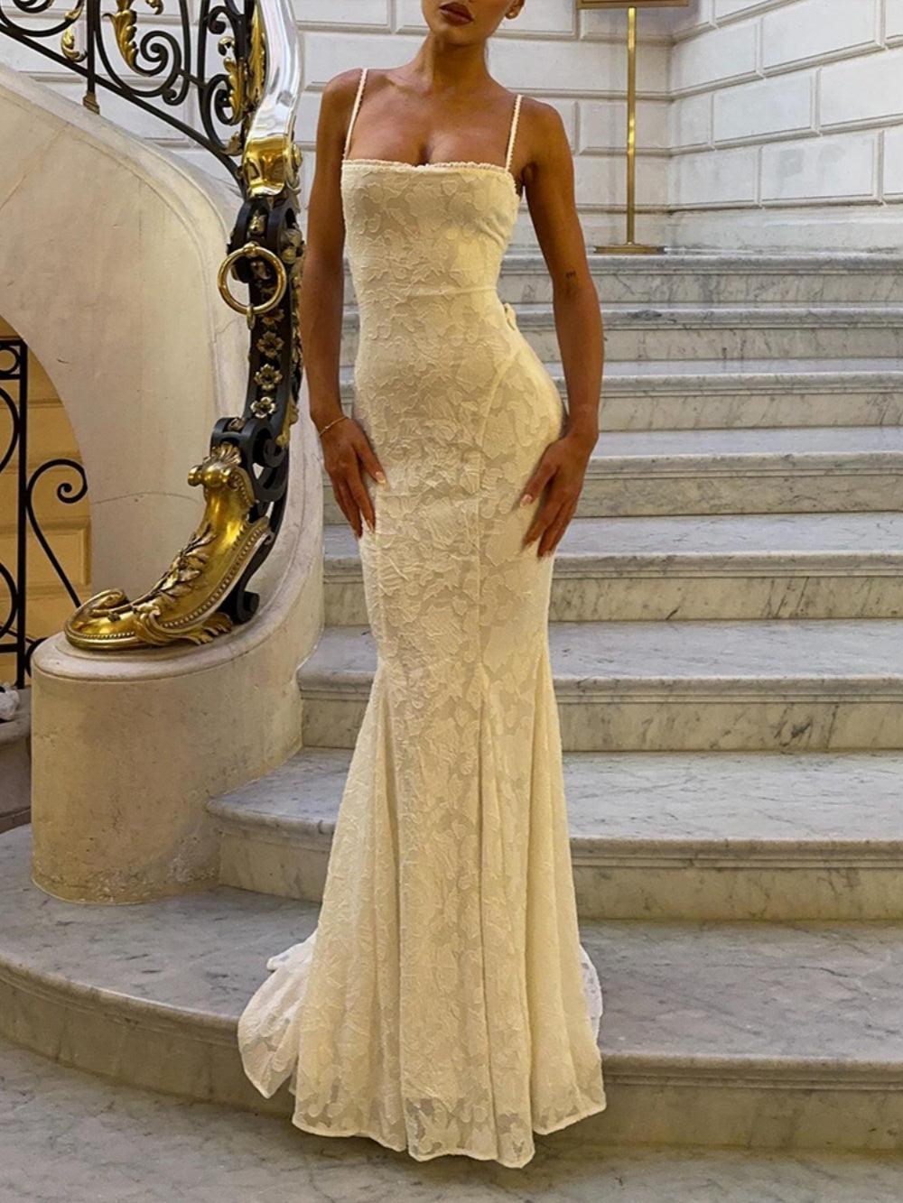 LINAYA - Robe longue avec queue de poisson