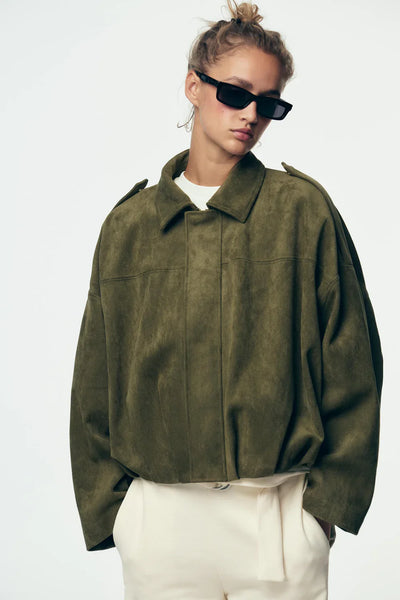 HALEY - Oversize-Jacke aus Wildleder Lässige Eleganz