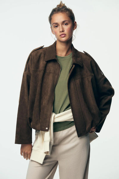 HALEY - Oversize-Jacke aus Wildleder Lässige Eleganz