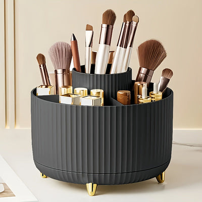 Organisateur de maquillage rotatif pour rangement de cosmétiques avec 5 compartiments