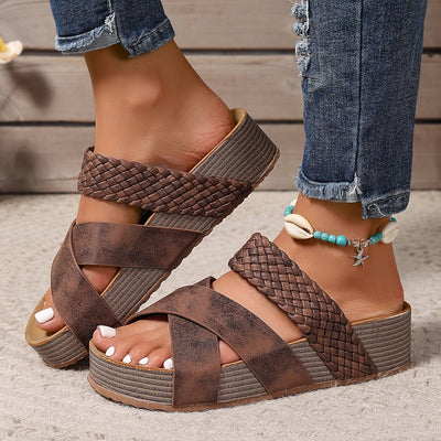 Martine - Sandales orthopédiques en cuir