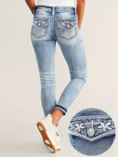 Jean moulant en denim Mona