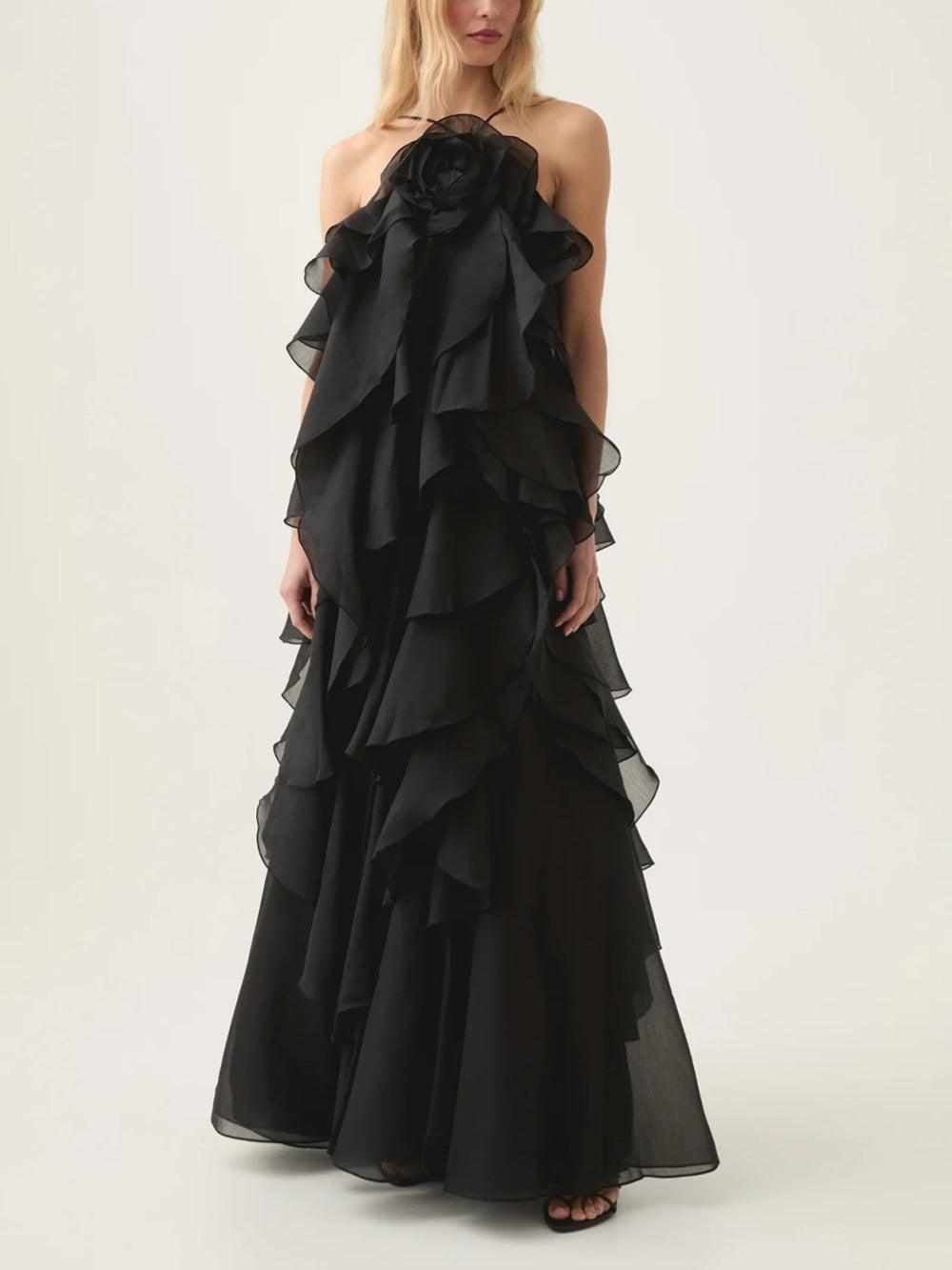 KAYALI - Robe longue superposée haut de gamme