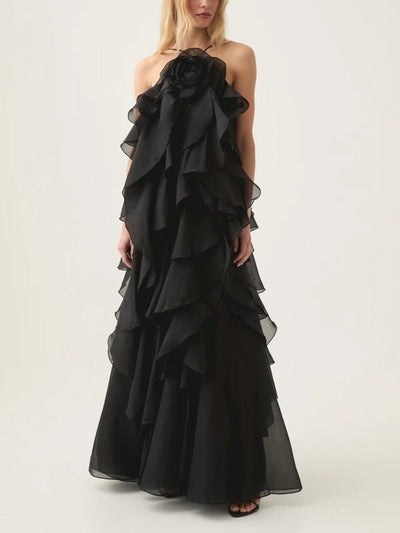 KAYALI - Robe longue superposée haut de gamme