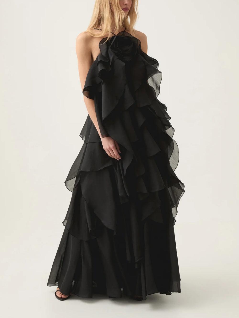 KAYALI - Robe longue superposée haut de gamme