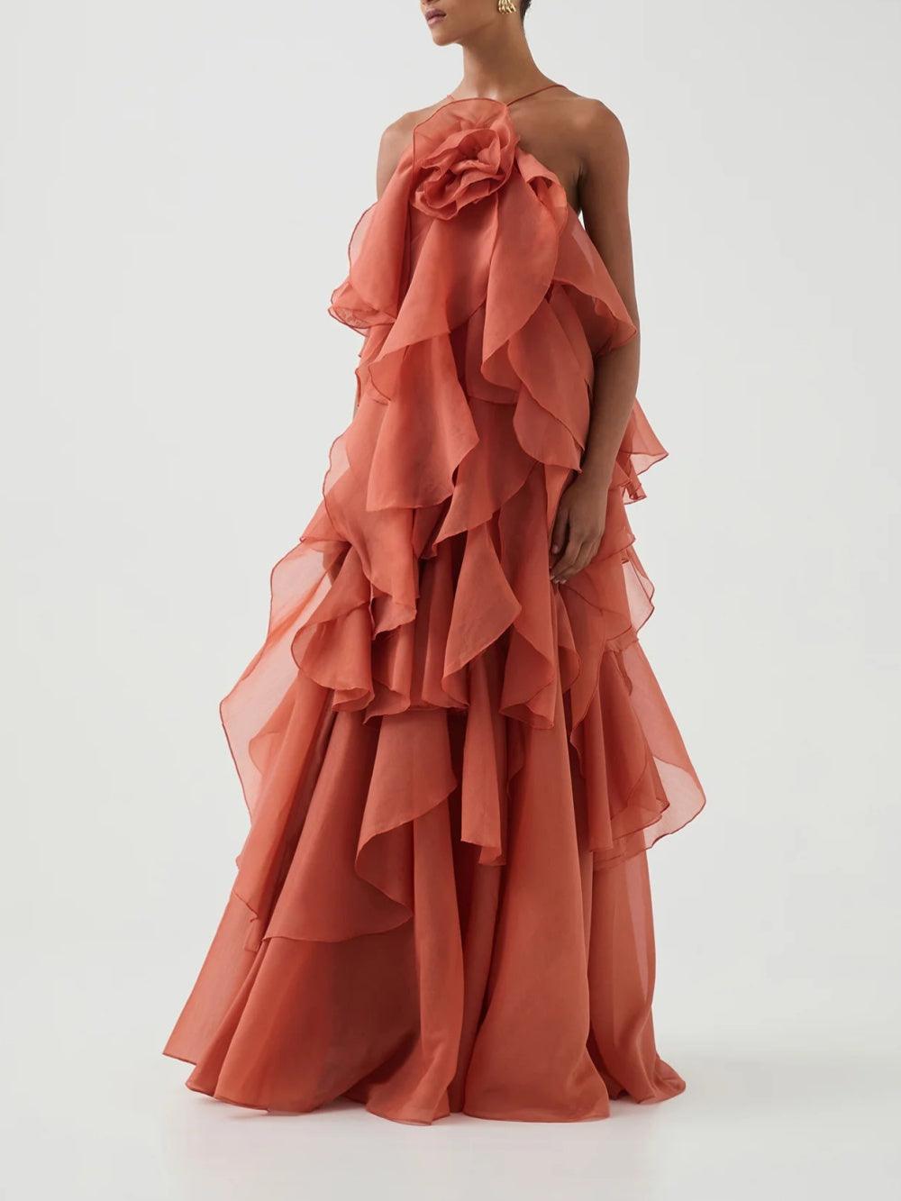 KAYALI - Robe longue superposée haut de gamme