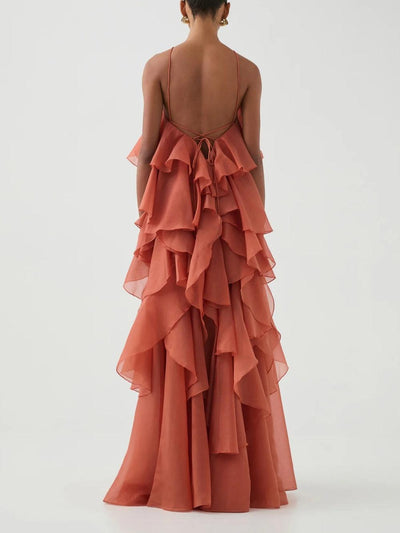 KAYALI - Robe longue superposée haut de gamme