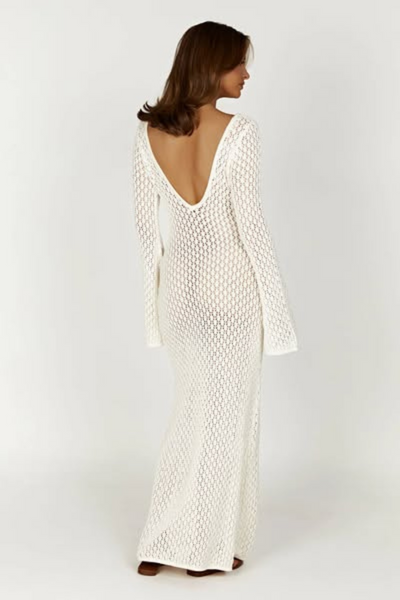 NOVA - Robe longue à manches évasées 