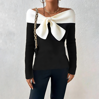 Irish Eleganter V-Ausschnitt Sweater