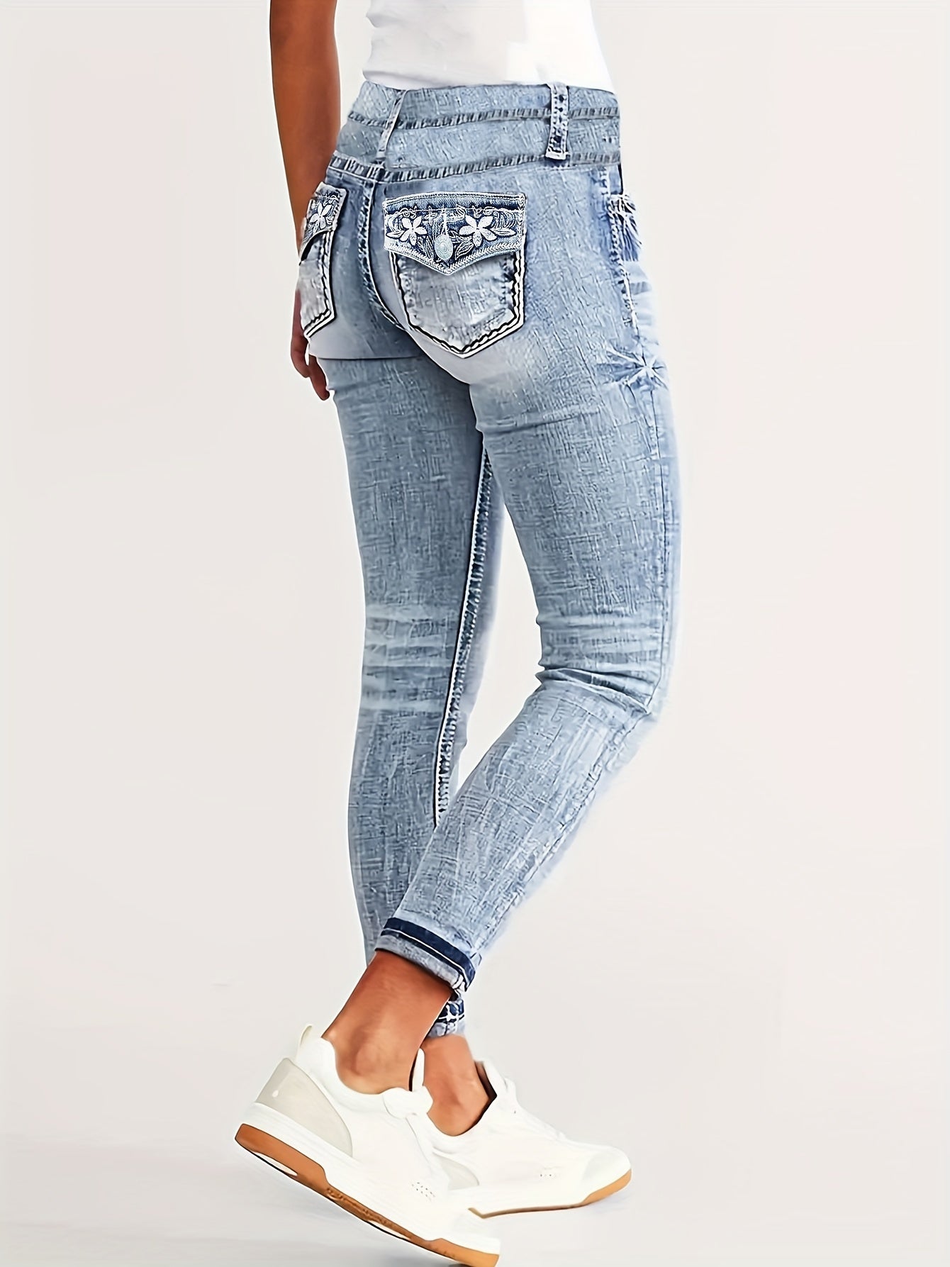 Jean moulant en denim Mona