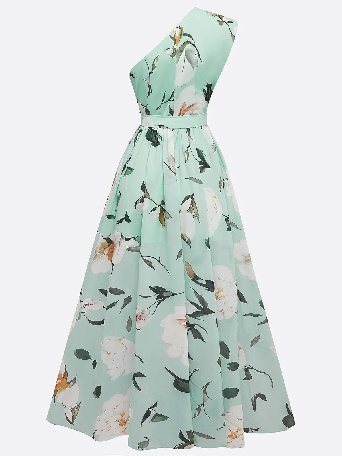 Elaya - Robe longue en mousseline fleurie 