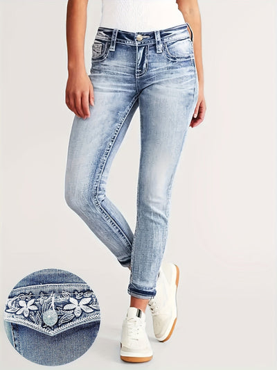 Jean moulant en denim Mona
