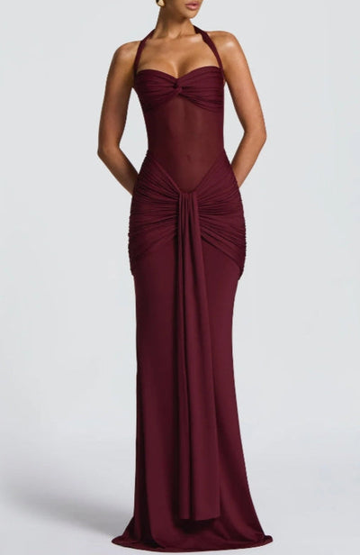 MELISE - Robe longue bustier avec laçage