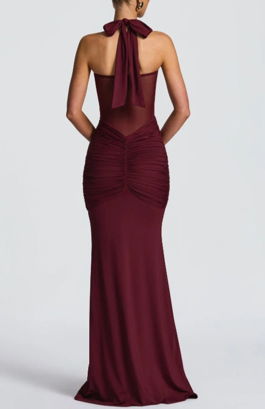 MELISE - Robe longue bustier avec laçage