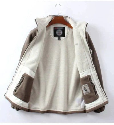 Doppellagige gepolsterte warme Unisex-Jacke