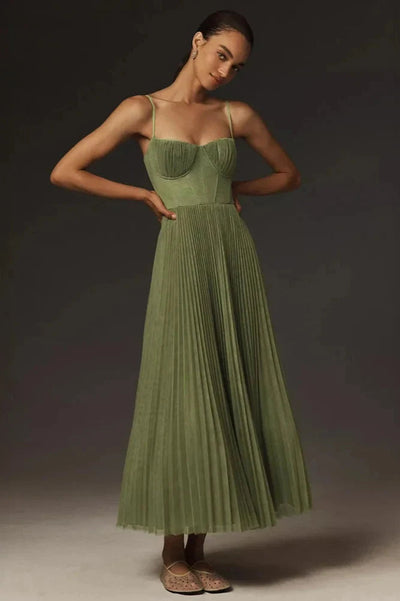AYLA - Robe mi-longue évasée