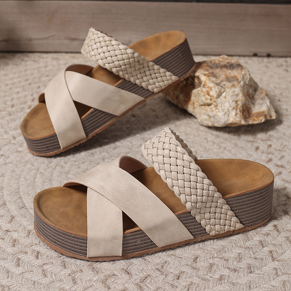 Martine - Sandales orthopédiques en cuir