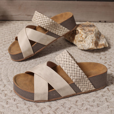 Martine - Sandales orthopédiques en cuir
