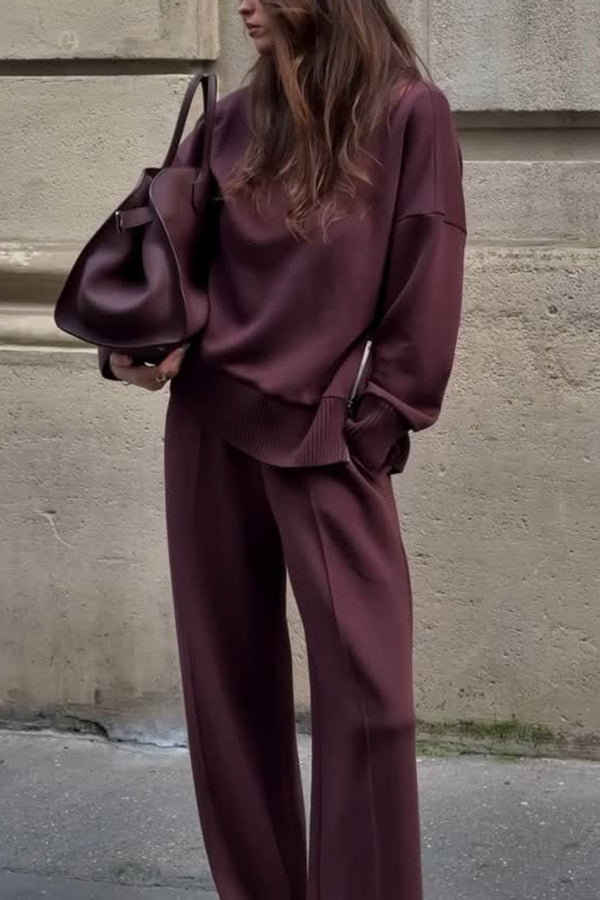Jessy | Set bestehend aus einem doppelt weichen Sweatshirt und einer elastischen Hose