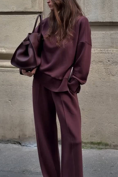 Jessy | Set bestehend aus einem doppelt weichen Sweatshirt und einer elastischen Hose