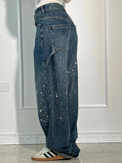 Amelda - Timmerman Glänzende Denim Jeans
