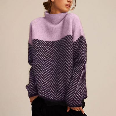 Pull col roulé élégant et unique d'Agathe