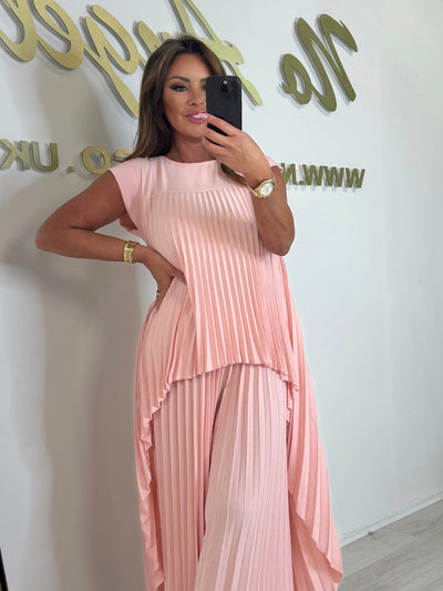 LANEY - Haut midi et pantalon large à taille élastique