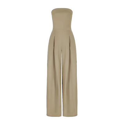 Elke – Trägerloser Jumpsuit mit weitem Bein