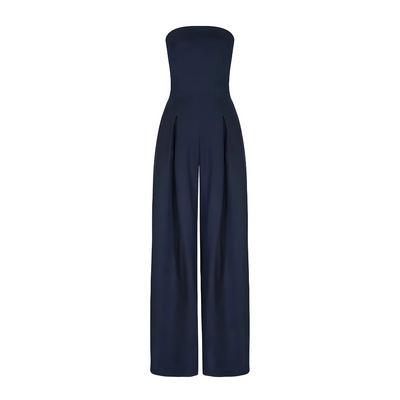 Elke – Trägerloser Jumpsuit mit weitem Bein