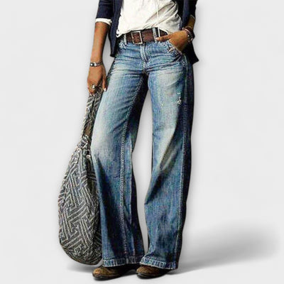 Cess - Pantalon en jean à jambes larges