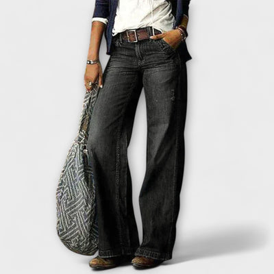 Cess - Pantalon en jean à jambes larges