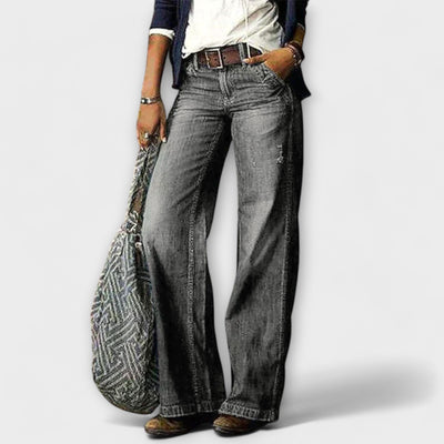 Cess - Pantalon en jean à jambes larges