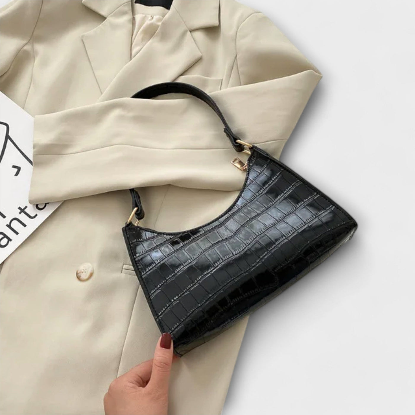 Sac en cuir brillant Serenité