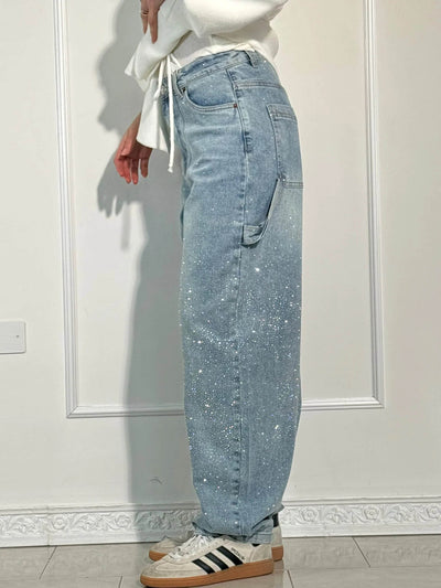 Amelda - Timmerman Glänzende Denim Jeans