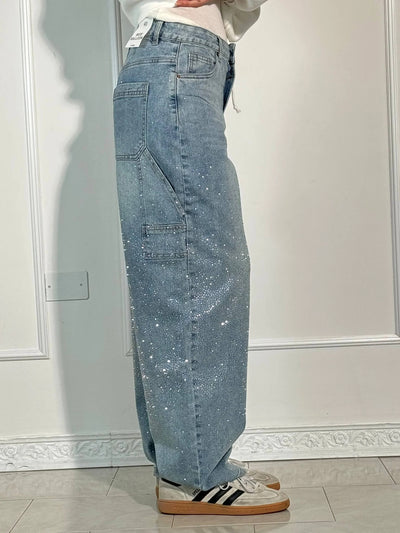 Amelda - Timmerman Glänzende Denim Jeans