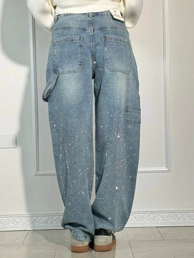 Amelda - Timmerman Glänzende Denim Jeans
