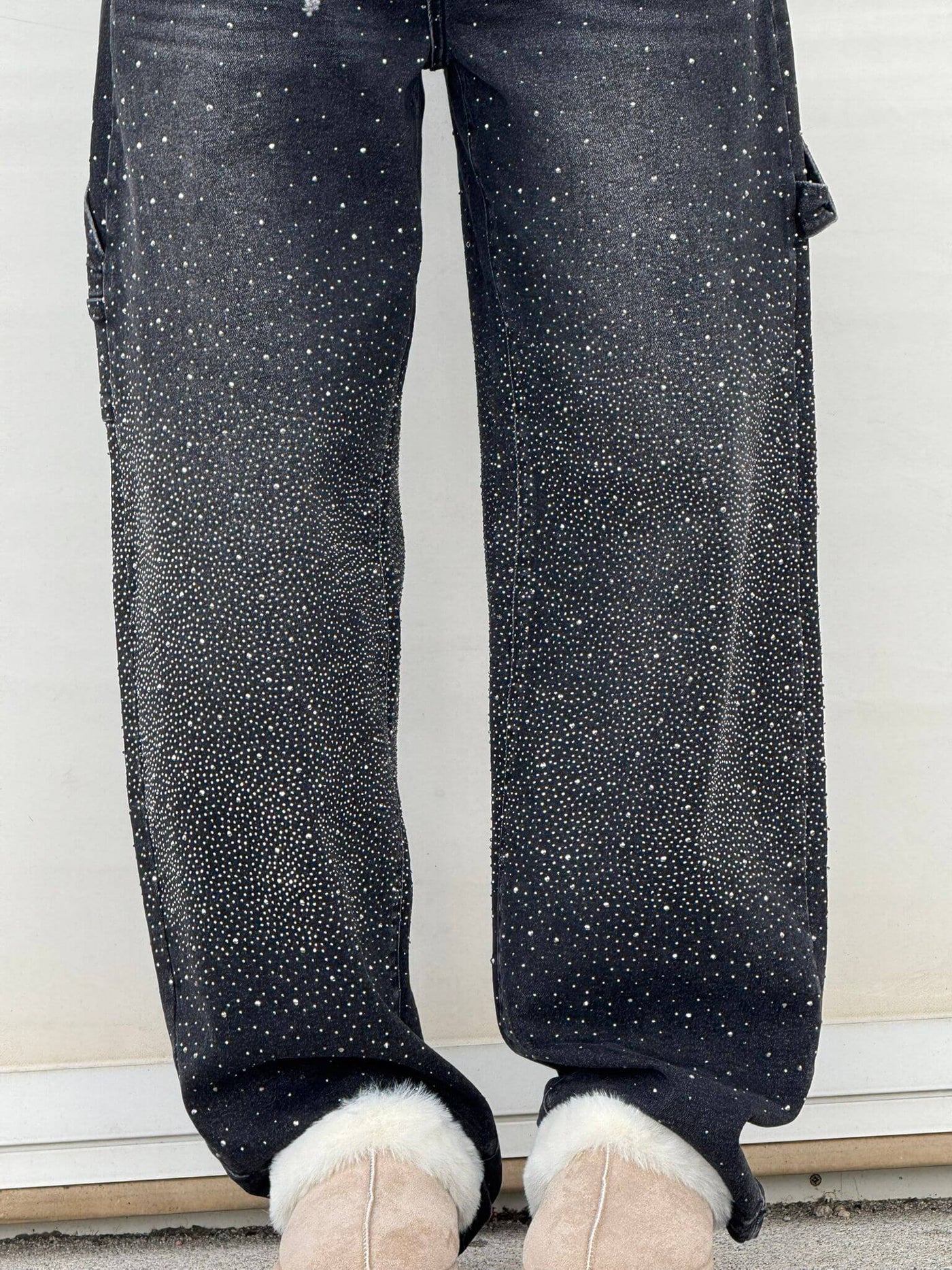 Amelda - Timmerman Glänzende Denim Jeans