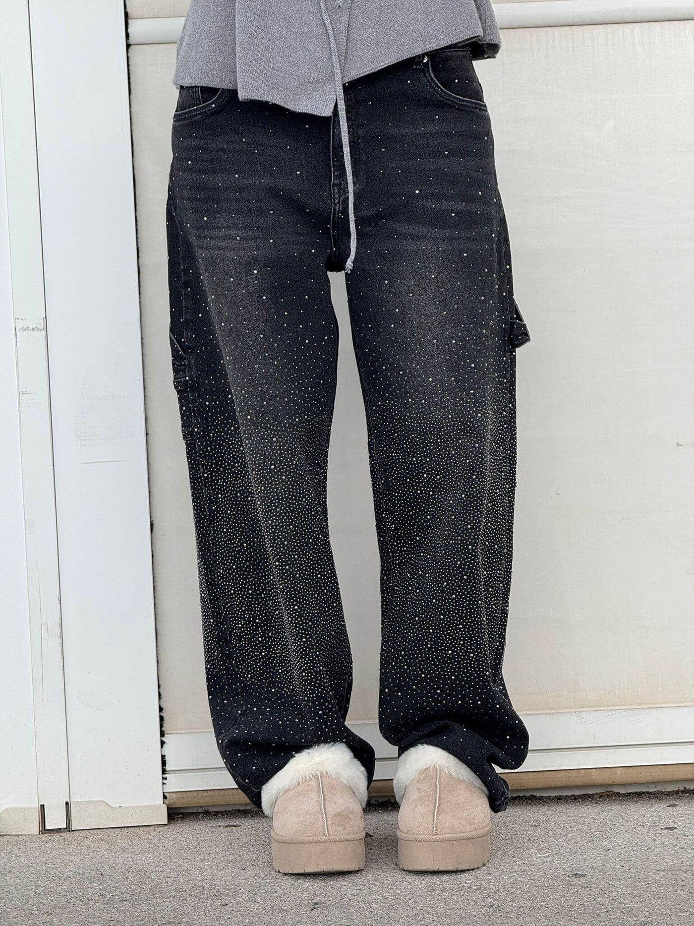 Amelda - Timmerman Glänzende Denim Jeans
