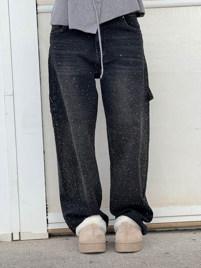Amelda - Timmerman Glänzende Denim Jeans