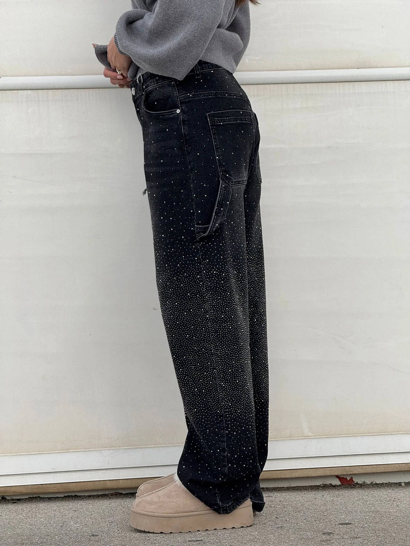 Amelda - Timmerman Glänzende Denim Jeans