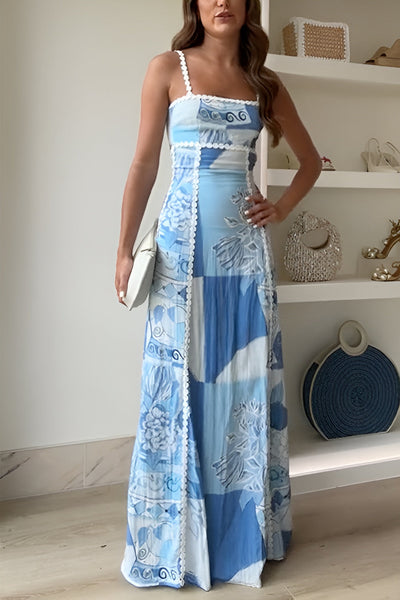 Nadia - Robe d'été bleue