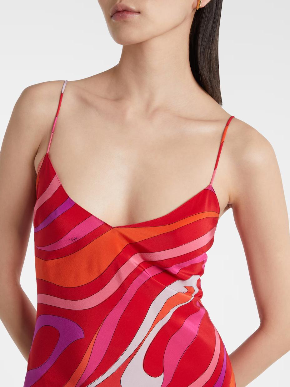 Livana- Maxikleid mit Wirbelmuster