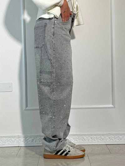 Amelda - Timmerman Glänzende Denim Jeans