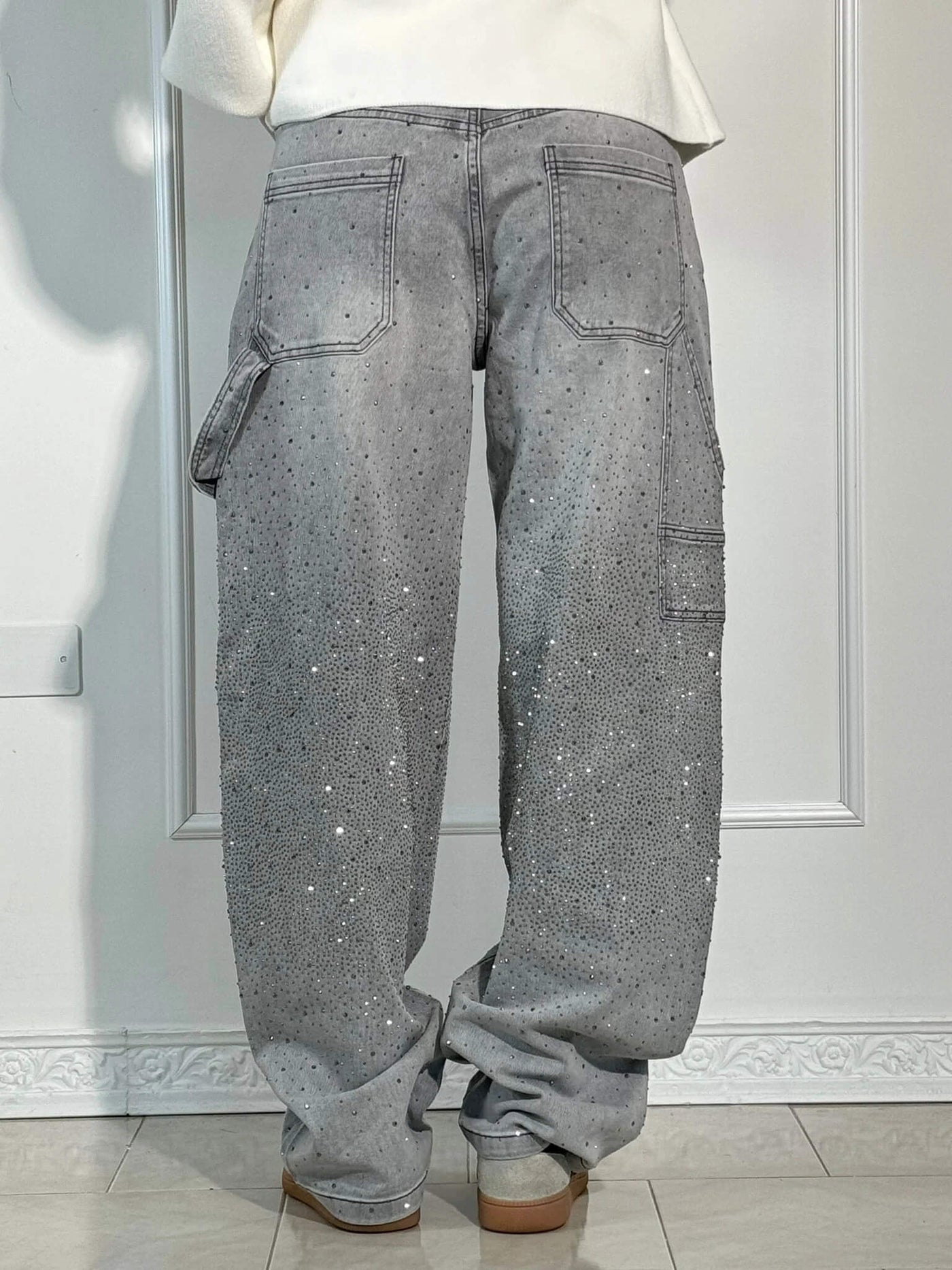 Amelda - Timmerman Glänzende Denim Jeans