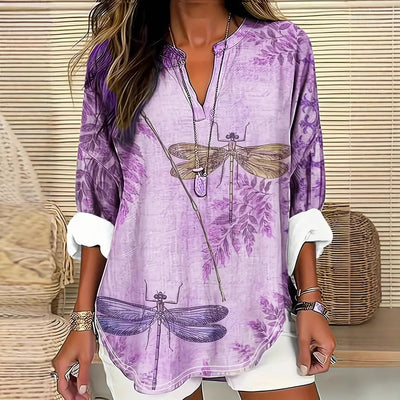 LOUSEYA – Bluse mit Schmetterlingsprint