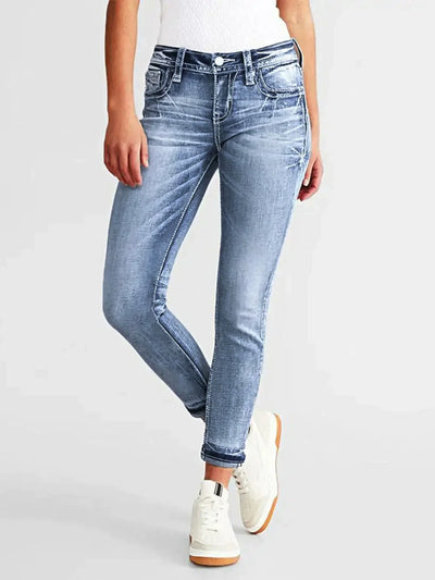 Jean moulant en denim Mona