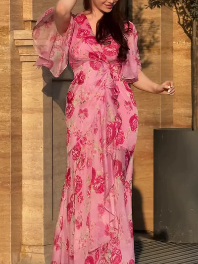 MERYEM - Robe col V