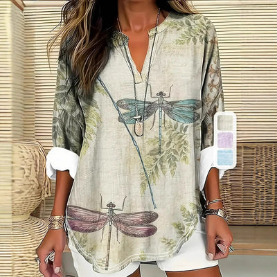LOUSEYA – Bluse mit Schmetterlingsprint