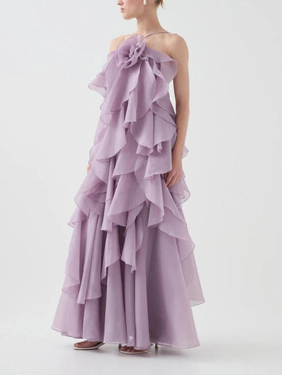 KAYALI - Robe longue superposée haut de gamme